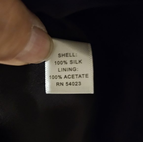 Banana Republic 100% Silk Dress Sleeveless Eggplant Color Lined Size 10 - Picture 6 of 13